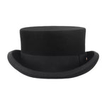 El Havre Black Wool Porkpie Hat