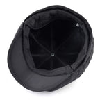 Ettinger Black Thick Cotton Newsboy Cap