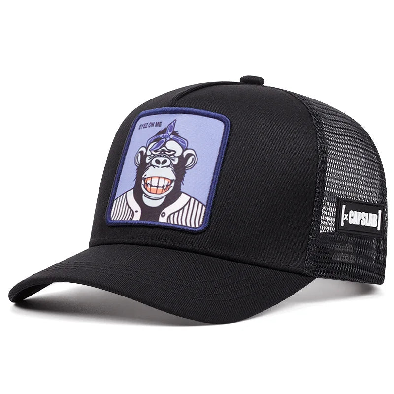 Eyez On Me Monkey Trucker Cap