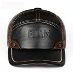 FUM Genuine Leather Baseball Cap