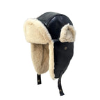 Fairbanks Winter Leather Fur Bomber Hat