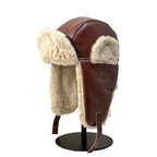 Fairbanks Winter Leather Fur Bomber Hat