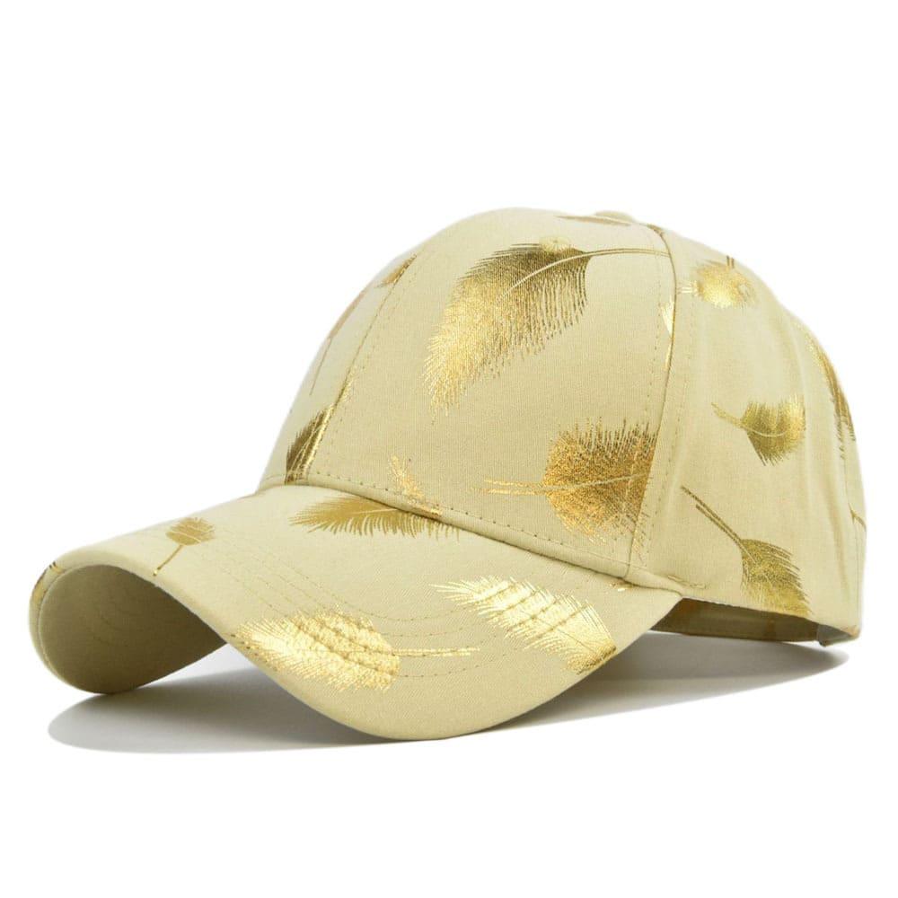 Falcon Gold Feather Baseball Cap