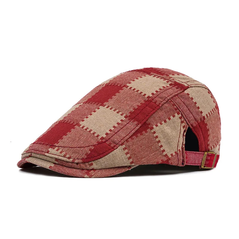 Falkland Retro Plaid Flat Cap