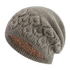 Fallen Leaves Winter Fur Beanie