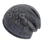 Fallen Leaves Winter Fur Beanie