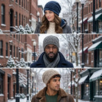 Fallen Leaves Winter Fur Beanie