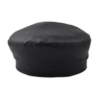 Fiddler Black Leather Sailor Cap