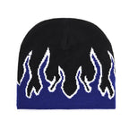 Fiery Flames Knitted Skully Beanie