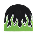 Fiery Flames Knitted Skully Beanie