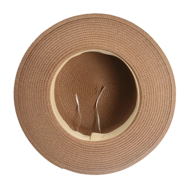 Khaki Straw Boater Hat – classic straw hat lifestyle