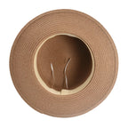 Khaki Straw Boater Hat – classic straw hat lifestyle