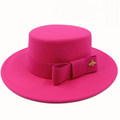 Boater Porkpie Hat with ribbon – stylish straw hat