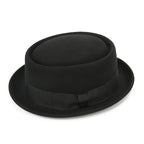 Firenze Ribbon Bicolor Wool Porkpie Hat