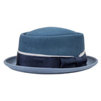 Firenze Ribbon Bicolor Wool Porkpie Hat