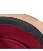 Firenze Ribbon Bicolor Wool Porkpie Hat