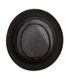 Firenze Ribbon Bicolor Wool Porkpie Hat