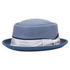 Firenze Ribbon Bicolor Wool Porkpie Hat