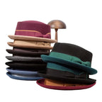 Firenze Ribbon Bicolor Wool Porkpie Hat
