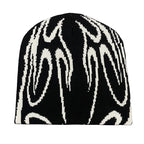 Flaming Star Knitted Beanie