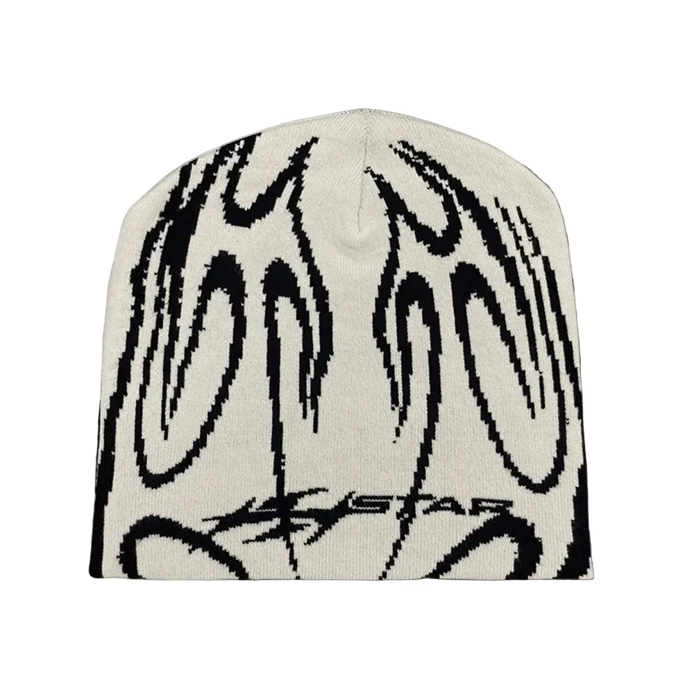 Flaming Star Knitted Beanie