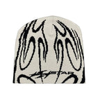 Flaming Star Knitted Beanie