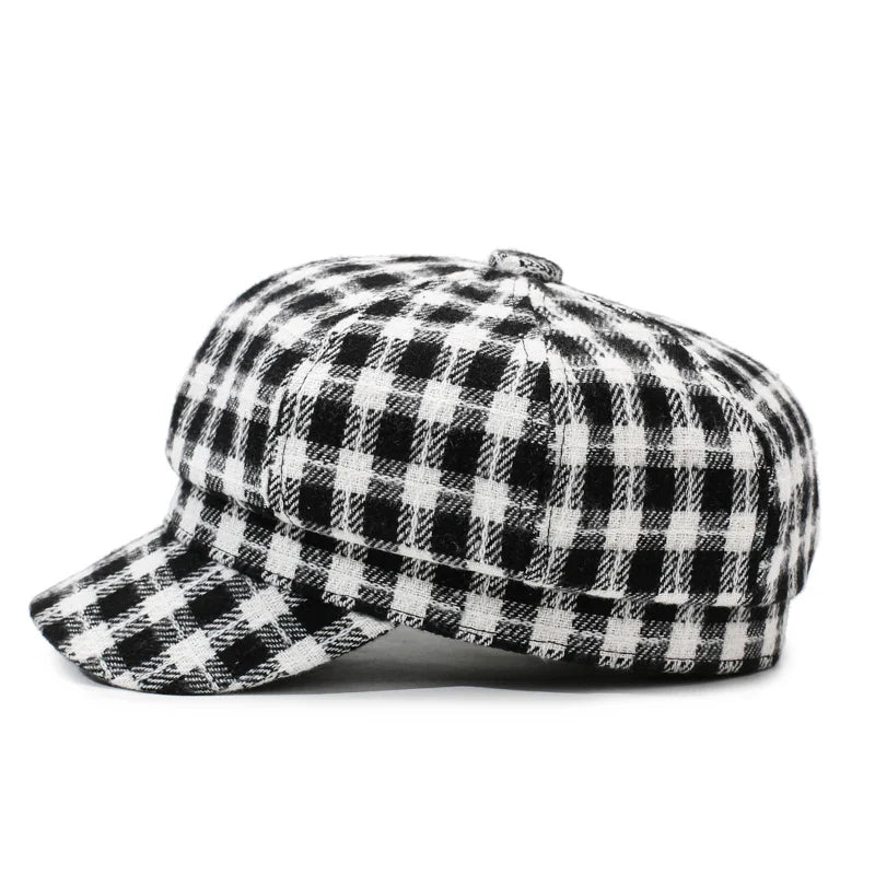 Fleetwood Plaid Newsboy Cap