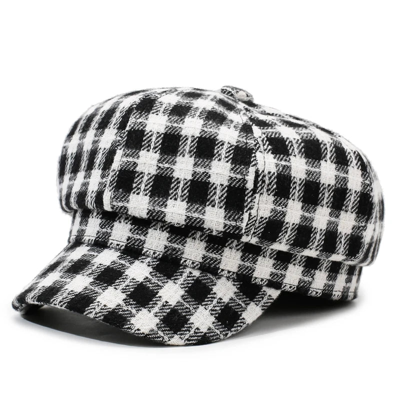 Fleetwood Plaid Newsboy Cap