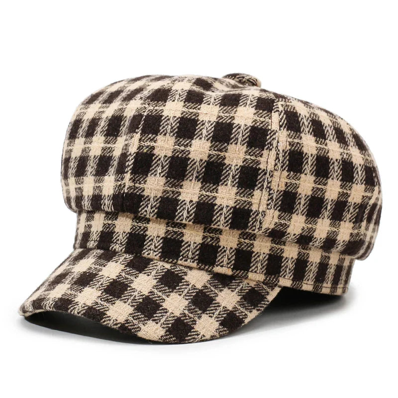 Fleetwood Plaid Newsboy Cap