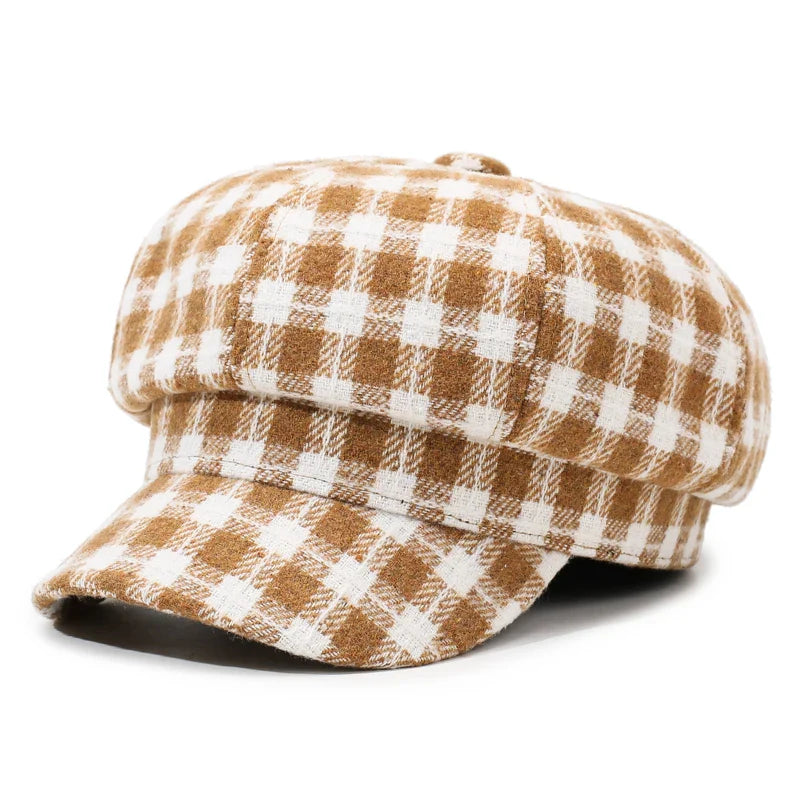Fleetwood Plaid Newsboy Cap