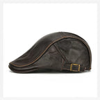 Freiburg Genuine Leather Duckbill Flat Cap