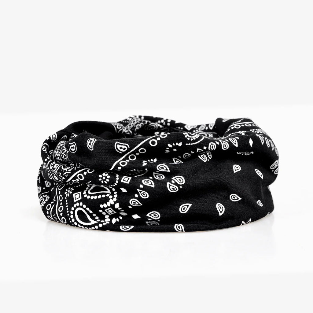 Floral Cashew Cotton Snood Beanie