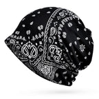 Floral Cashew Cotton Snood Beanie