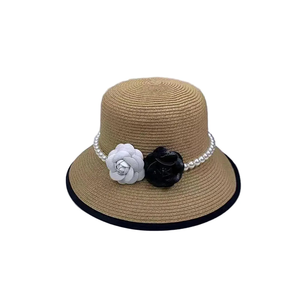 Floral Pearls Summer Women Bucket Hat
