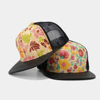 Floral Print Trucker Snapback Cap