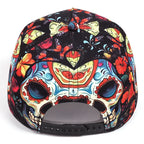 Floral Zombie Multicolor Snapback Cap