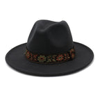 Floral Ribbon Fedora Hat