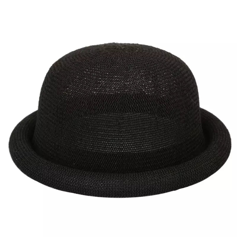 Florence Rolled-Up Brim Bowler Hat