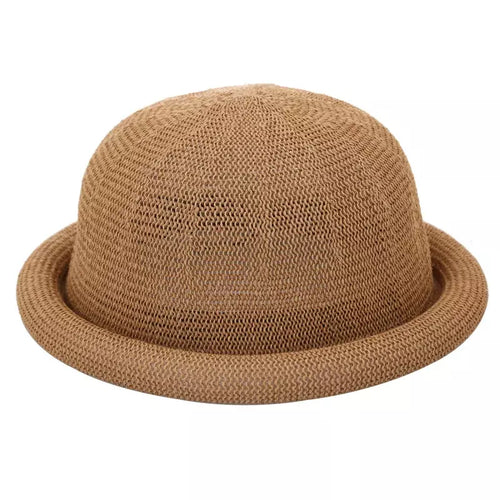 Brown Bowler Hat top view