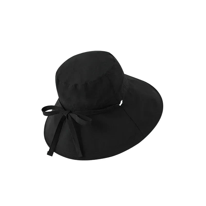 Florida Women Sun Wide Brim Ribbon Bucket Hat