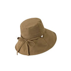 Florida Women Sun Wide Brim Ribbon Bucket Hat