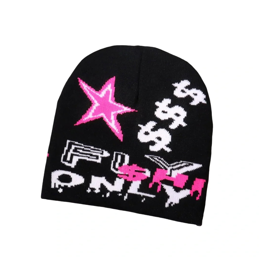 Fly Only Stars Knitted Beanie