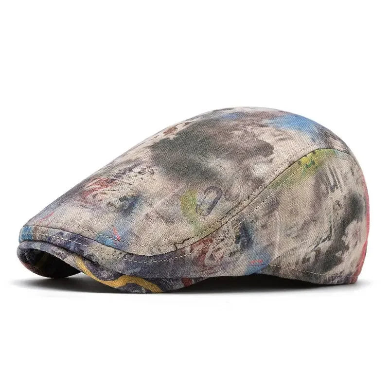 Fournier Paint Stains Cotton Flat Cap