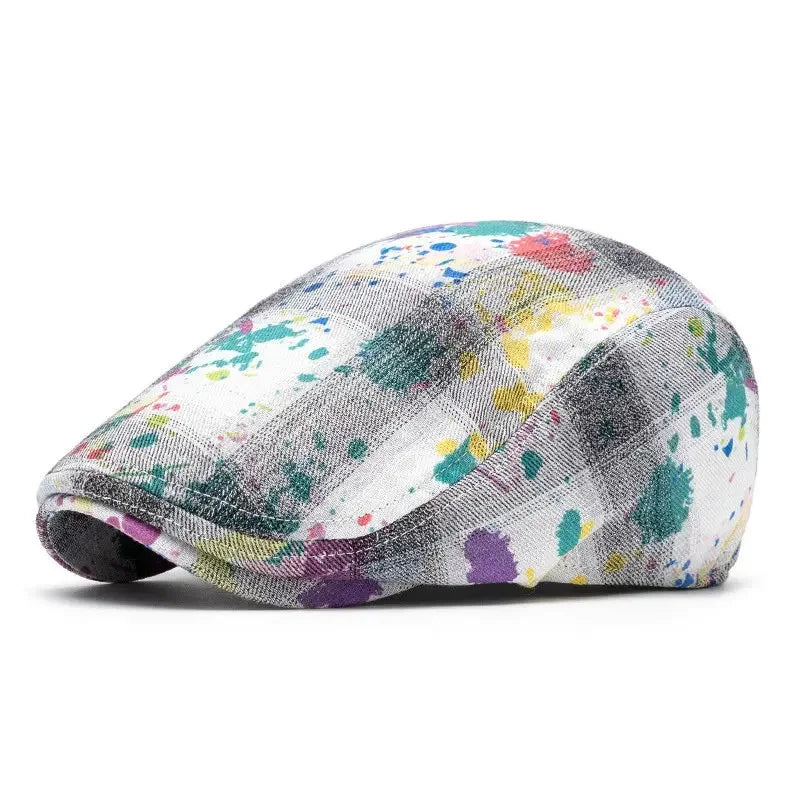 Fournier Paint Stains Cotton Flat Cap