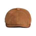 Frampton Genuine Leather Newsboy Cap