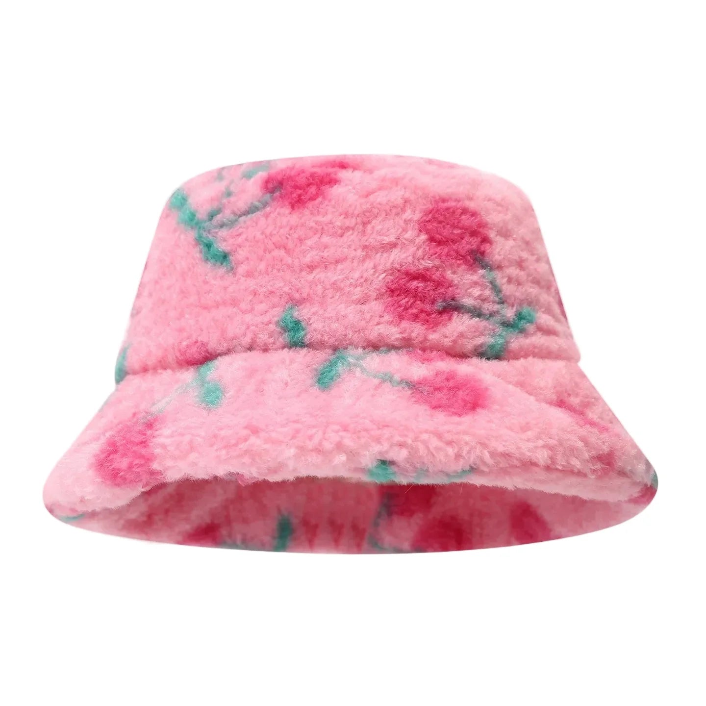 Fruit Cocktail Winter Fur Bucket Hat