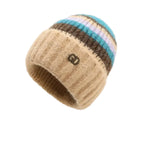 GD Winter Striped Fur Beanie