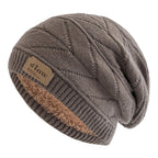 GLOW Winter Fur Knitted Beanie