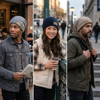 GLOW Winter Fur Knitted Beanie