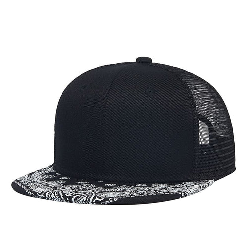 Black Mesh Snapback back view